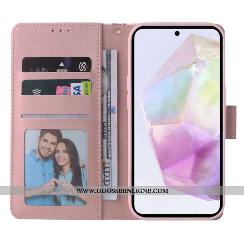 Housse Samsung Galaxy A17 4G / 5G Design Marbre à Lanière