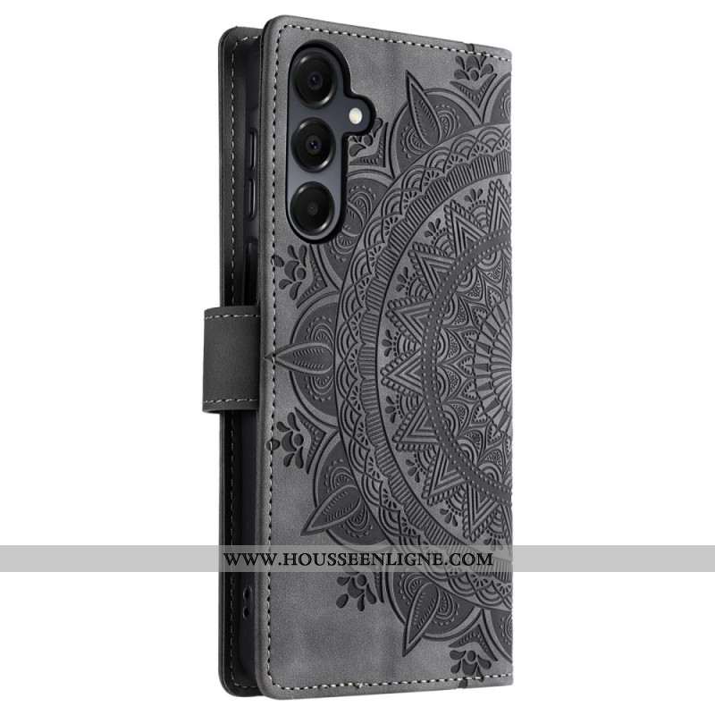 Housse Samsung Galaxy A17 4G / 5G Effet Daim Mandala