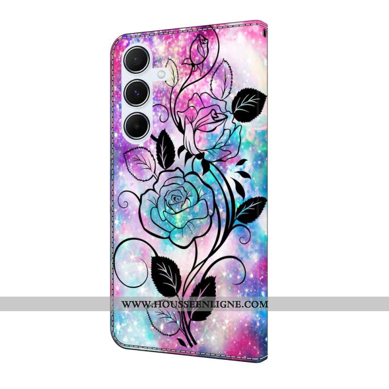 Housse Samsung Galaxy A17 4G / 5G Esquisse Florale