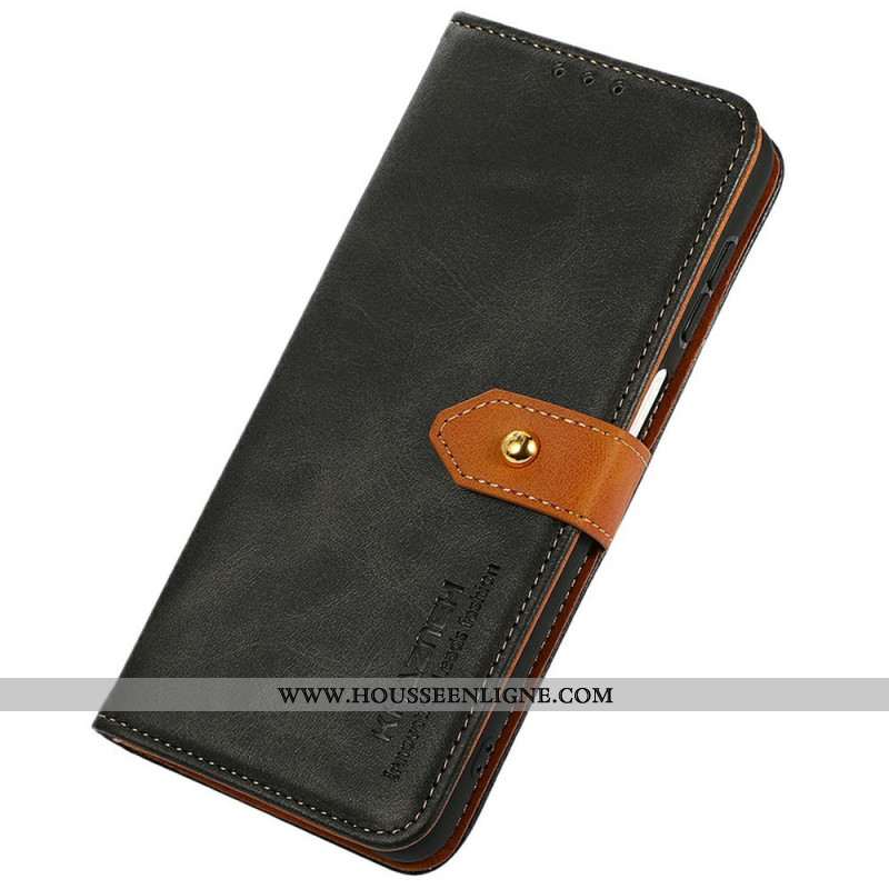 Housse Samsung Galaxy A17 4G / 5G Fermoir Doré KHAZNEH