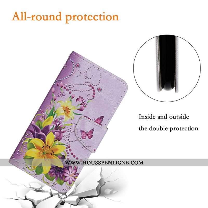 Housse Samsung Galaxy A17 4G / 5G Fleurs Jaunes