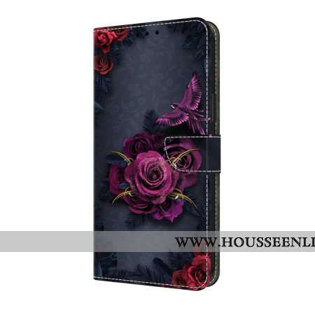 Housse Samsung Galaxy A17 4G / 5G Fleurs Violettes