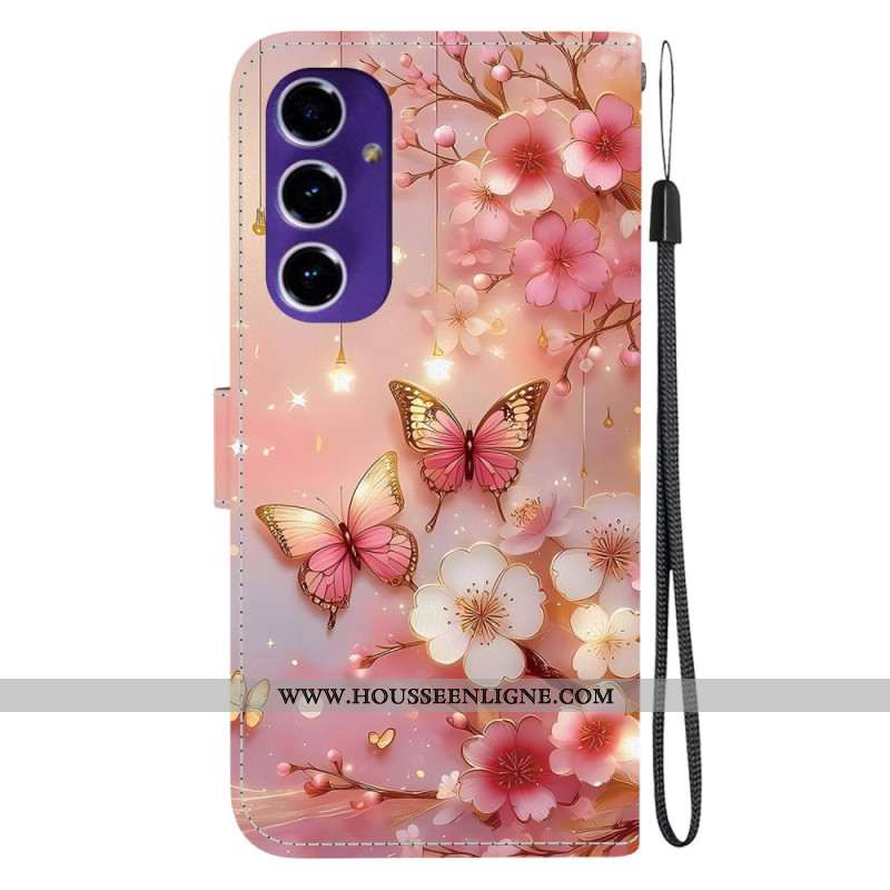 Housse Samsung Galaxy A17 4G / 5G Florale Rouge