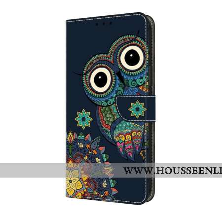 Housse Samsung Galaxy A17 4G / 5G Hibou Mandala