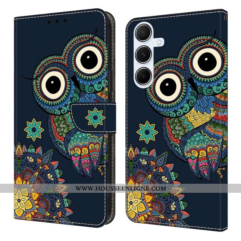 Housse Samsung Galaxy A17 4G / 5G Hibou Mandala