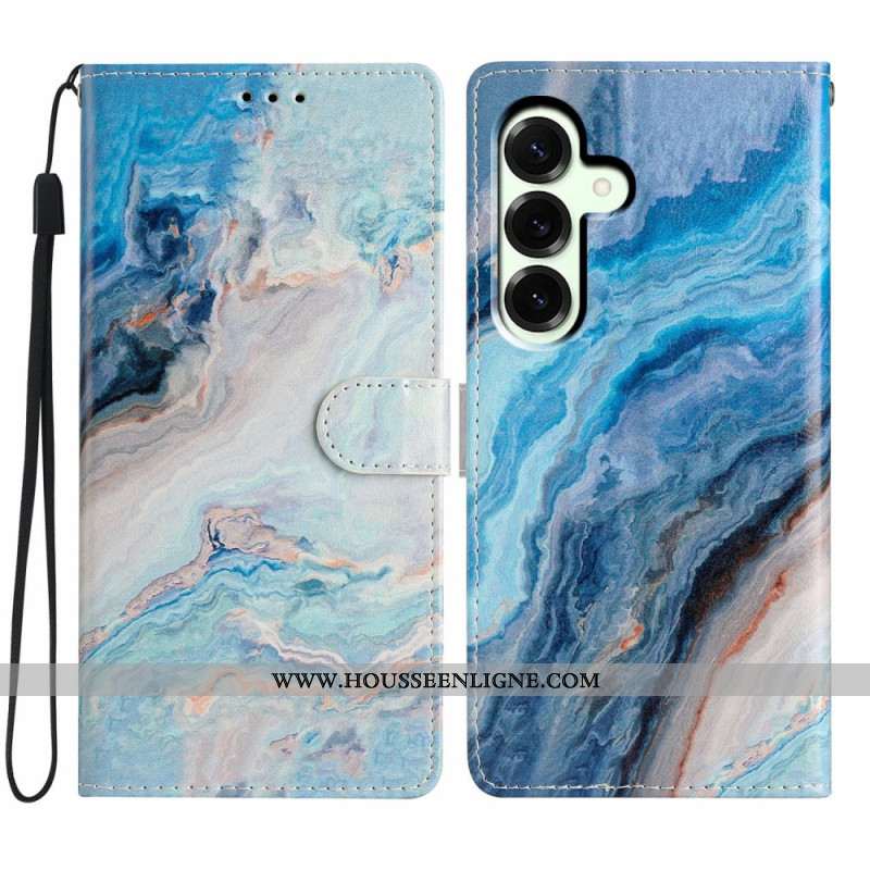 Housse Samsung Galaxy A17 4G / 5G Marbre Bleu