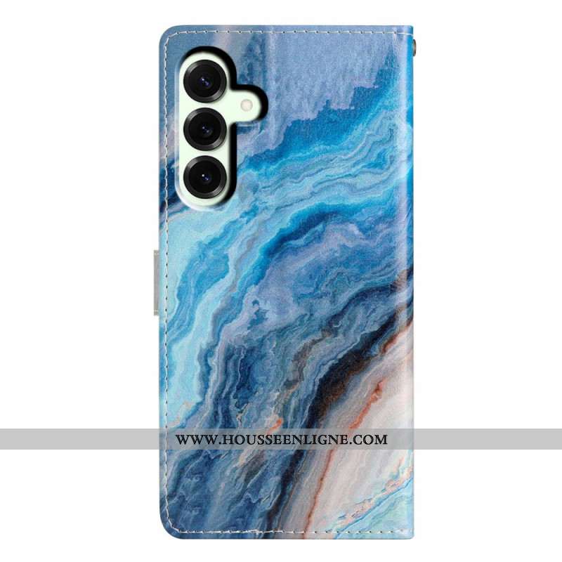 Housse Samsung Galaxy A17 4G / 5G Marbre Bleu