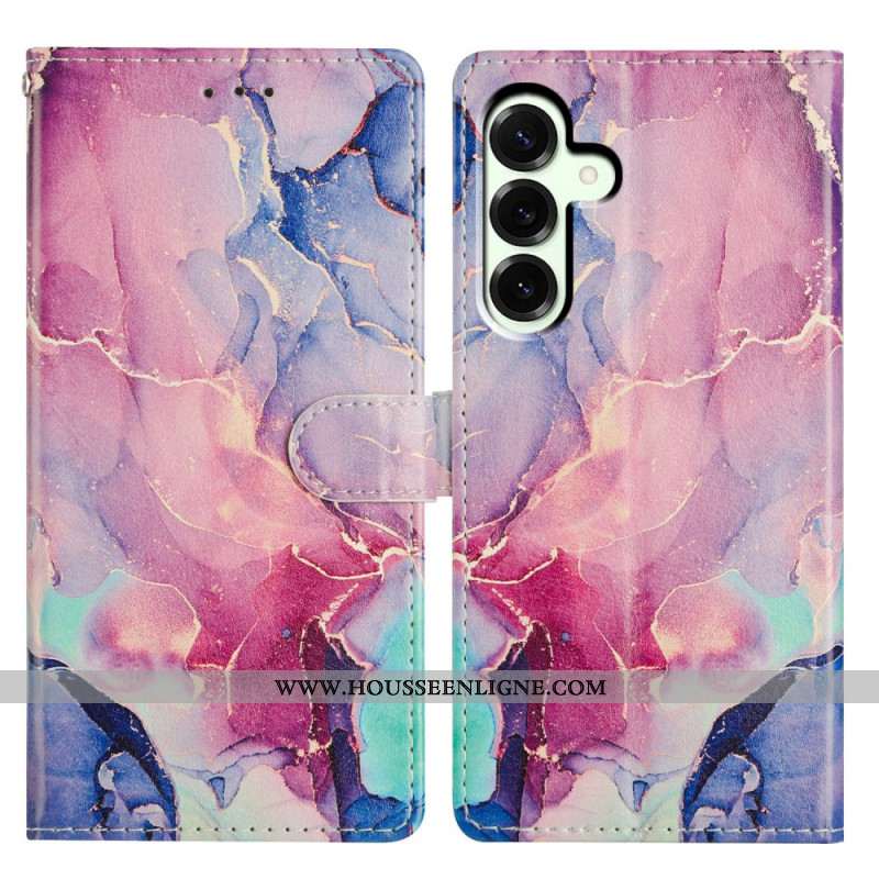 Housse Samsung Galaxy A17 4G / 5G Marbre Vert et Rose