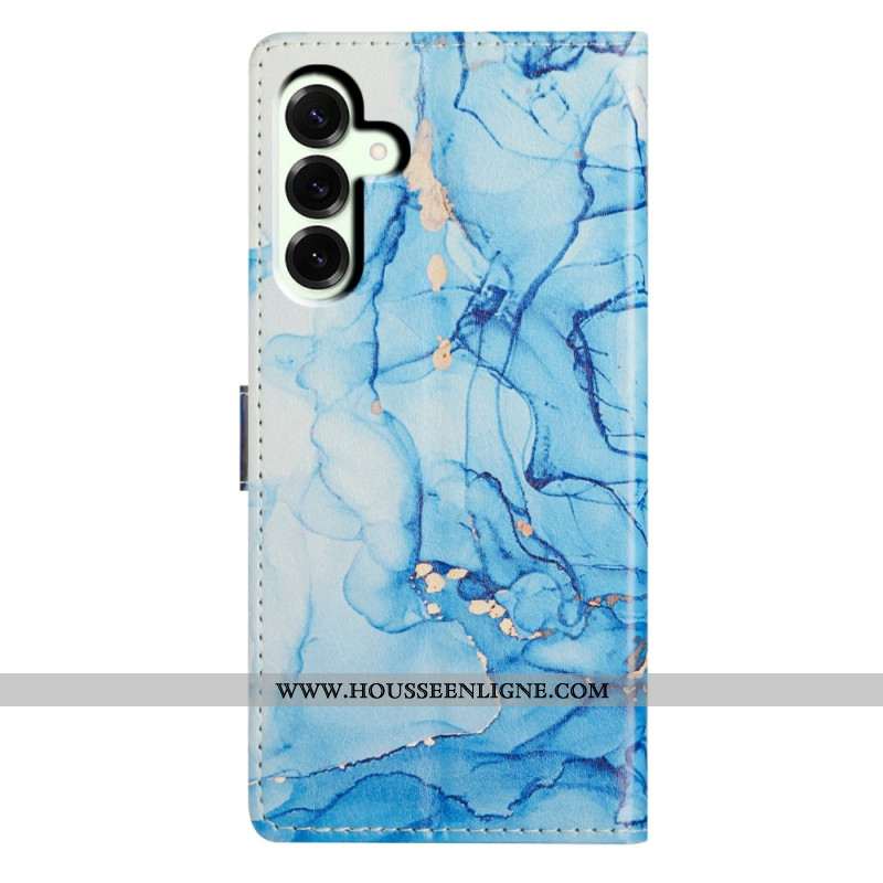 Housse Samsung Galaxy A17 4G / 5G Marbre bleu