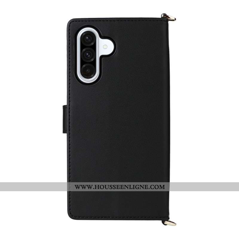 Housse Samsung Galaxy A17 4G / 5G Matelassée avec Bandoulière et Dragonne