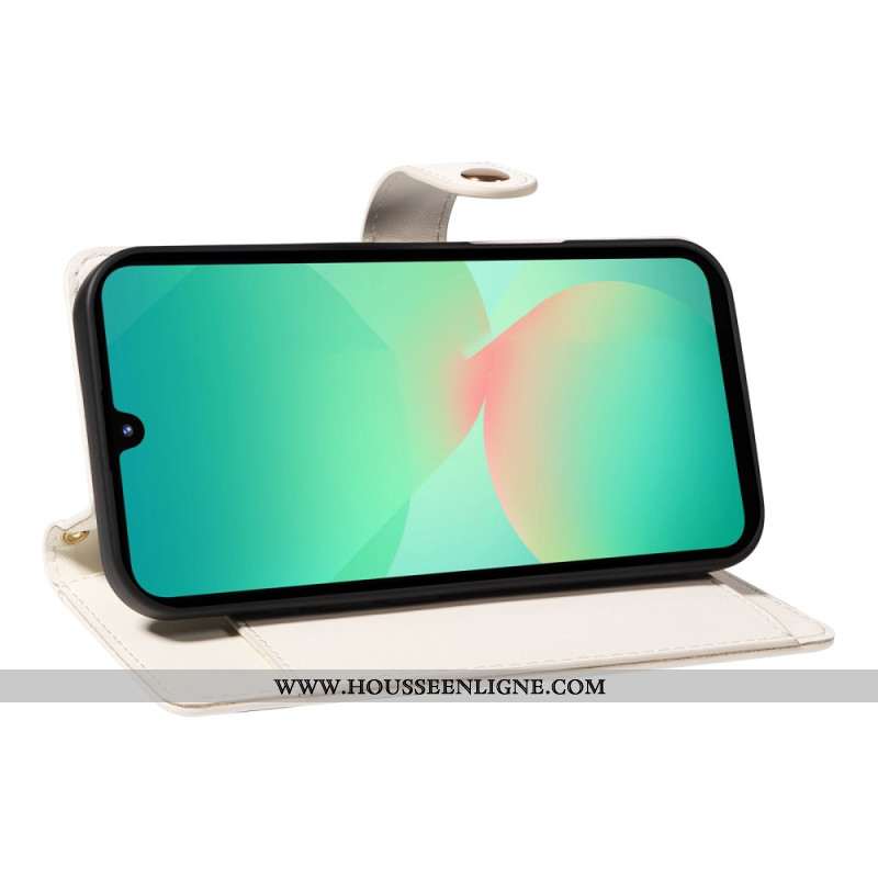 Housse Samsung Galaxy A17 4G / 5G Matelassée avec Lanière et Bandoulière