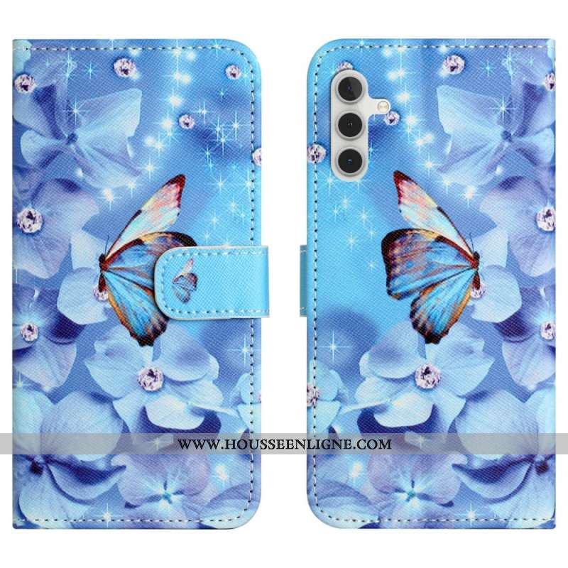 Housse Samsung Galaxy A17 4G / 5G Motif Fleurs et Papillons