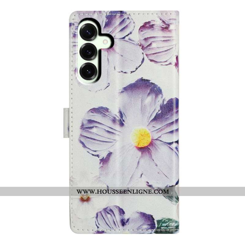 Housse Samsung Galaxy A17 4G / 5G Motif Floral Violet