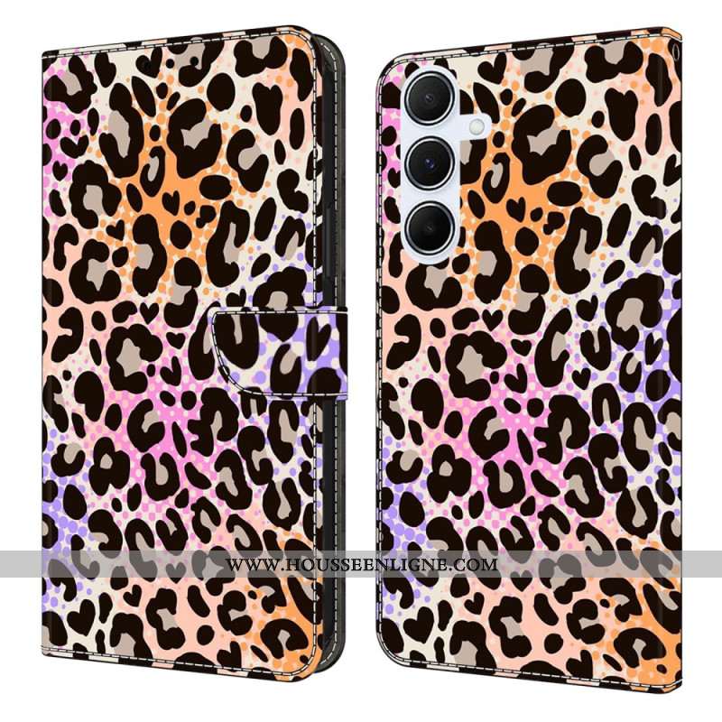 Housse Samsung Galaxy A17 4G / 5G Motif Léopard Coloré