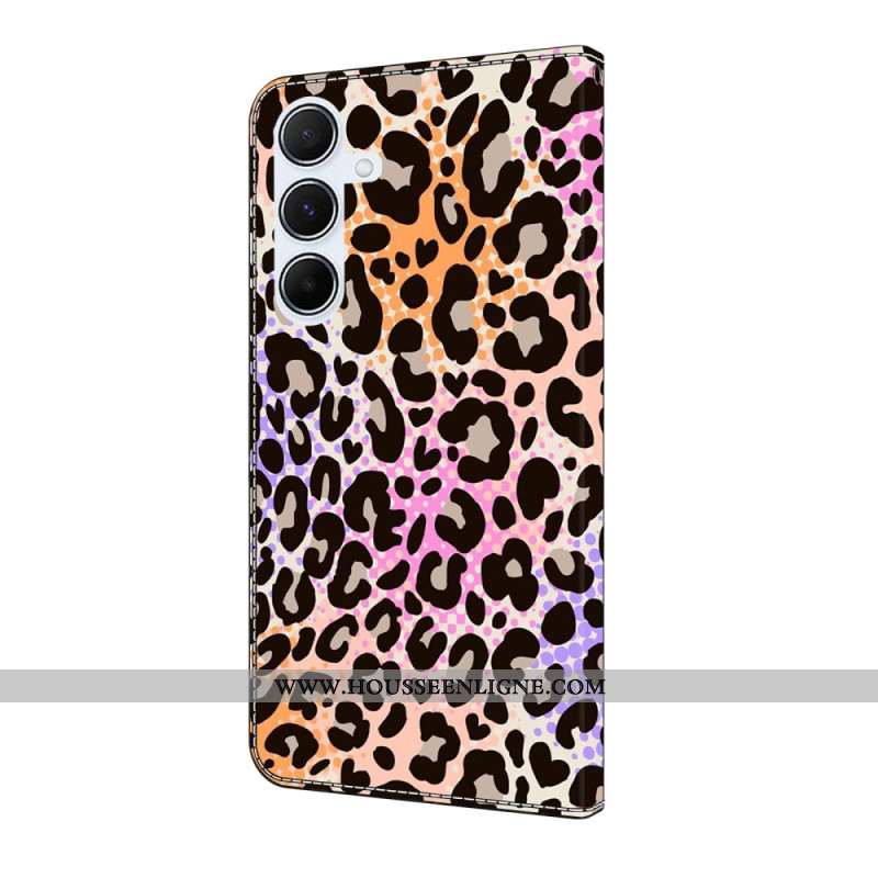 Housse Samsung Galaxy A17 4G / 5G Motif Léopard Coloré