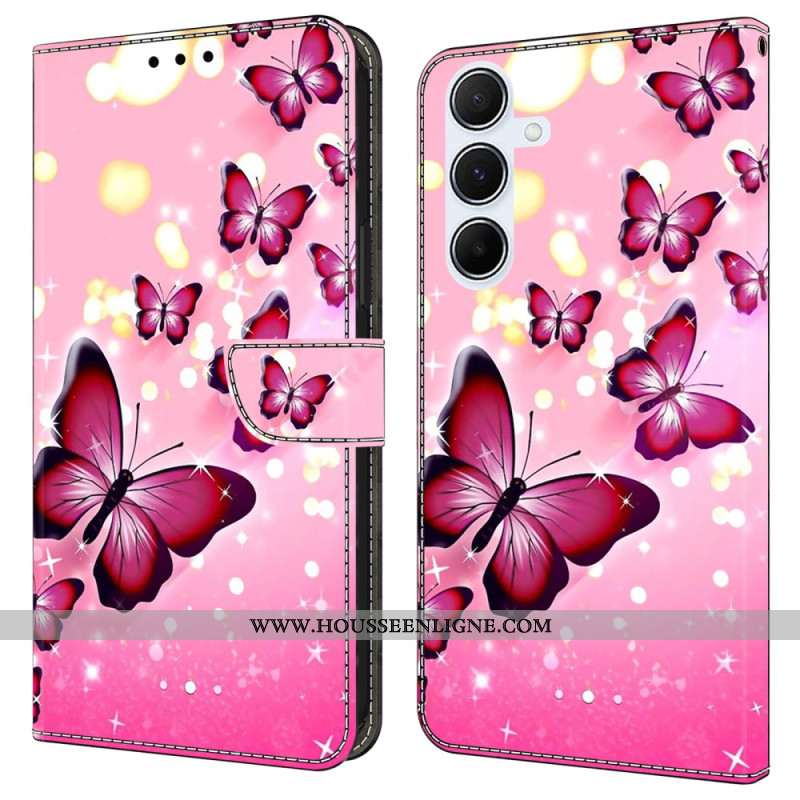 Housse Samsung Galaxy A17 4G / 5G Papillon Roses