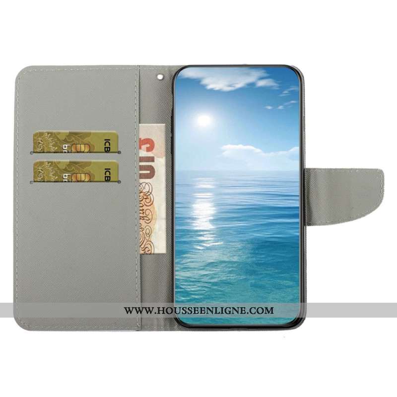 Housse Samsung Galaxy A17 4G / 5G Papillon et Chat