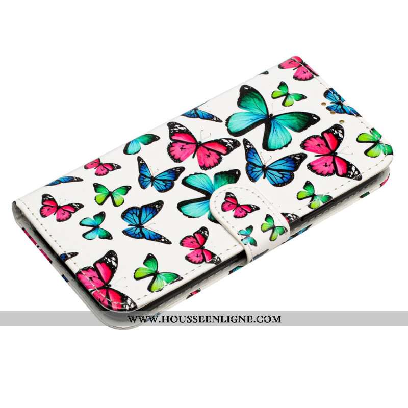 Housse Samsung Galaxy A17 4G / 5G Papillons Colorés