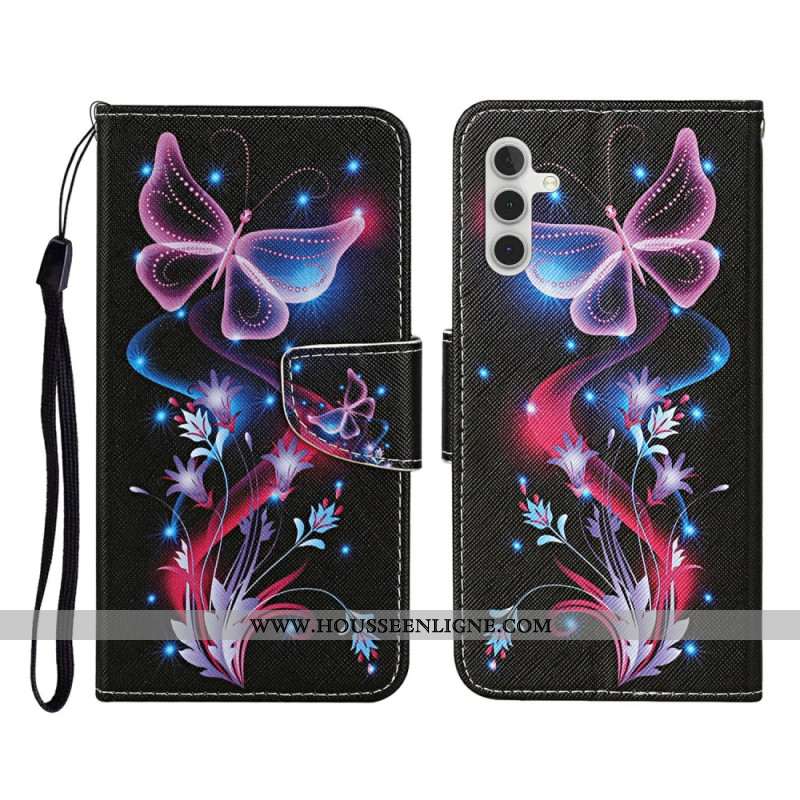 Housse Samsung Galaxy A17 4G / 5G Papillons Lumineux