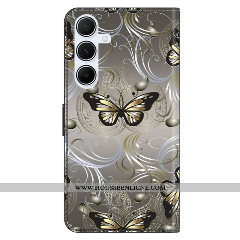 Housse Samsung Galaxy A17 4G / 5G Papillons en Dentelle