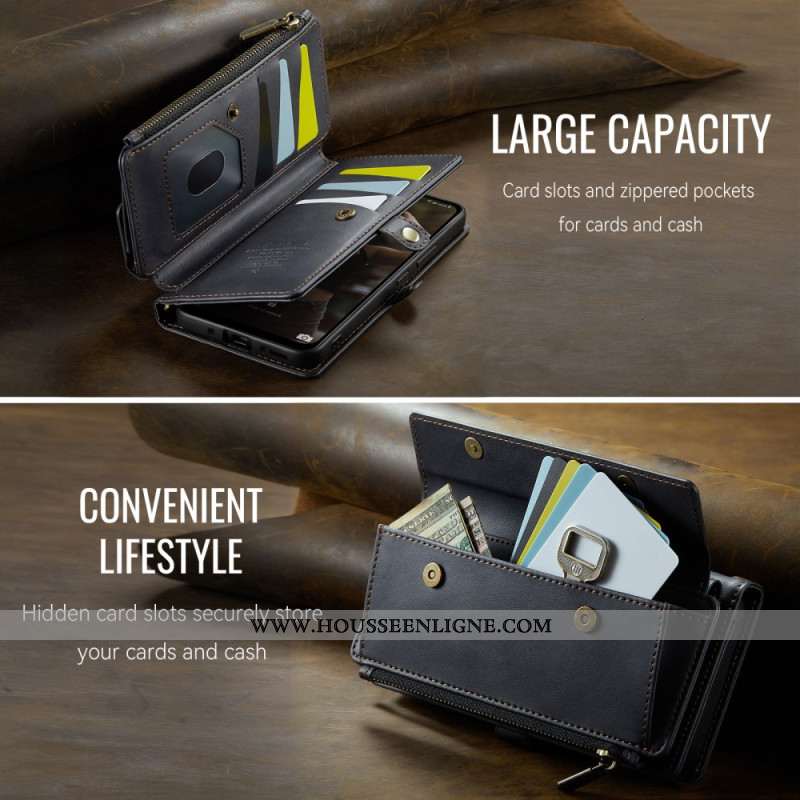 Housse Samsung Galaxy A17 4G / 5G Portefeuille Effet Daim CASEME