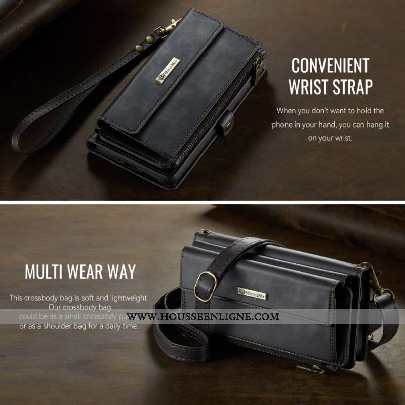 Housse Samsung Galaxy A17 4G / 5G Portefeuille Effet Daim CASEME