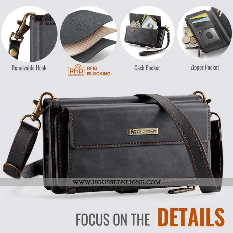 Housse Samsung Galaxy A17 4G / 5G Portefeuille Effet Daim CASEME