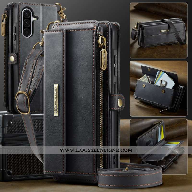 Housse Samsung Galaxy A17 4G / 5G Portefeuille Effet Daim CASEME