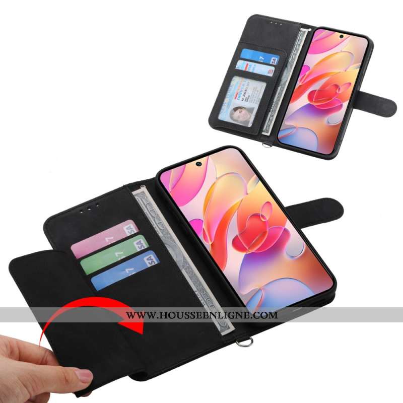 Housse Samsung Galaxy A17 4G / 5G Portefeuille Effet Daim Dentelle