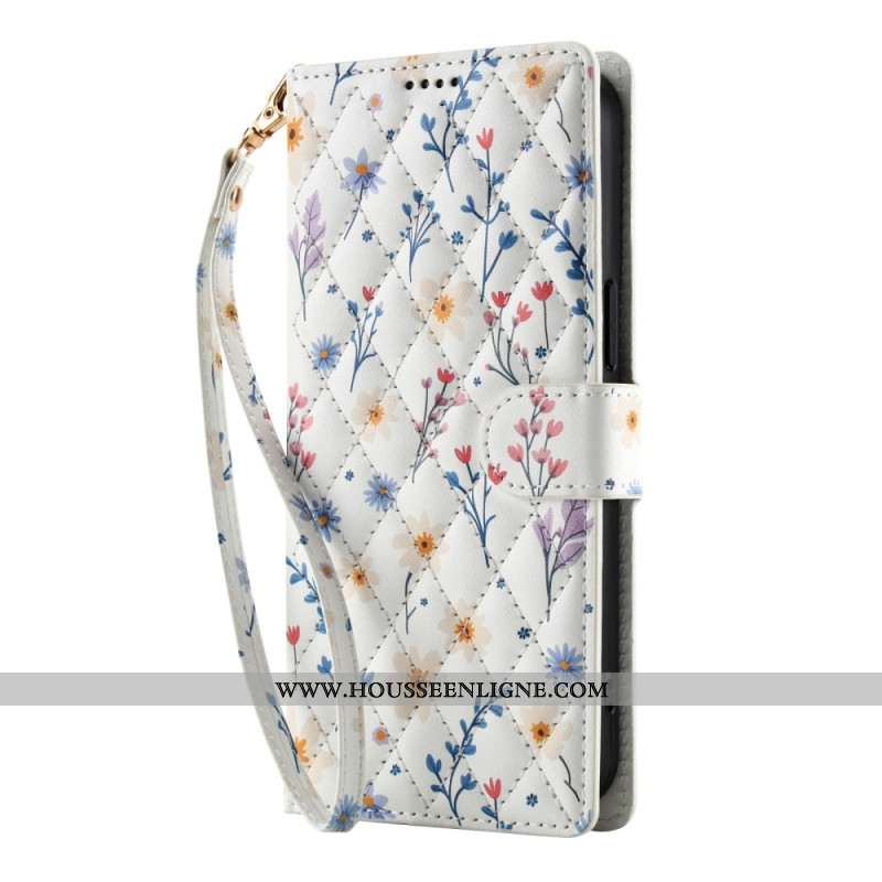 Housse Samsung Galaxy A17 4G / 5G Portefeuille Floral