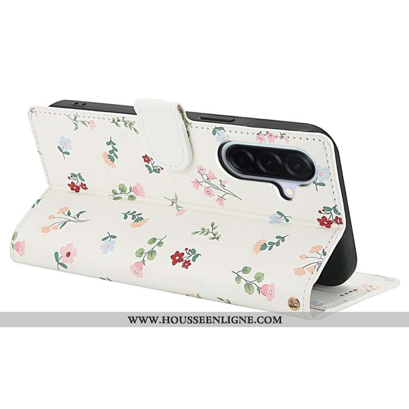 Housse Samsung Galaxy A17 4G / 5G Portefeuille Floral