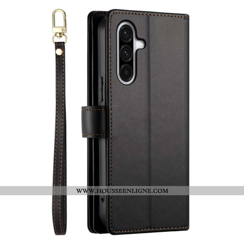 Housse Samsung Galaxy A17 4G / 5G Portefeuille avec Poche Zippée et Sangles