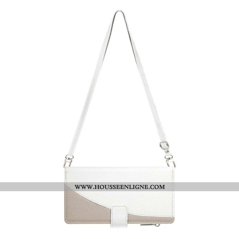 Housse Samsung Galaxy A17 4G / 5G Portefeuille à Fermeture Éclair et Lanières