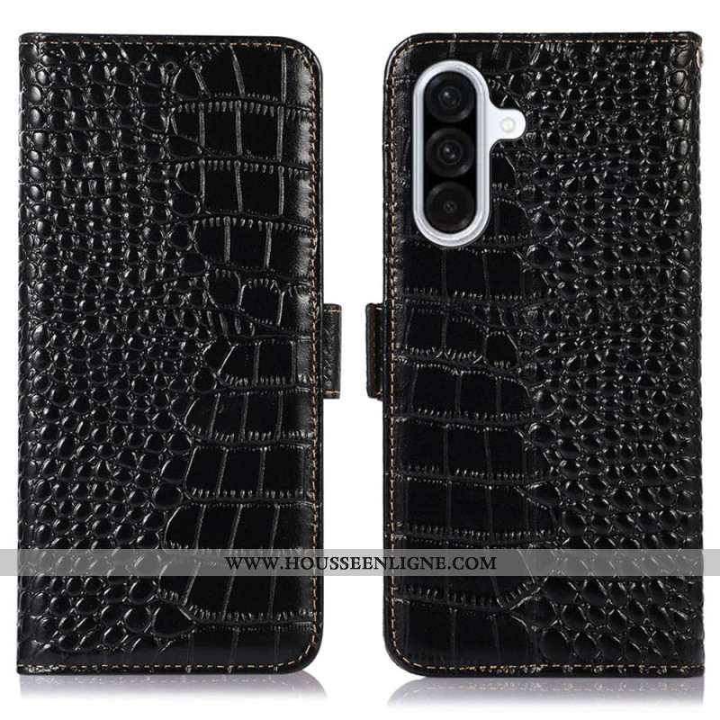 Housse Samsung Galaxy A17 4G / 5G Texture Crocodile