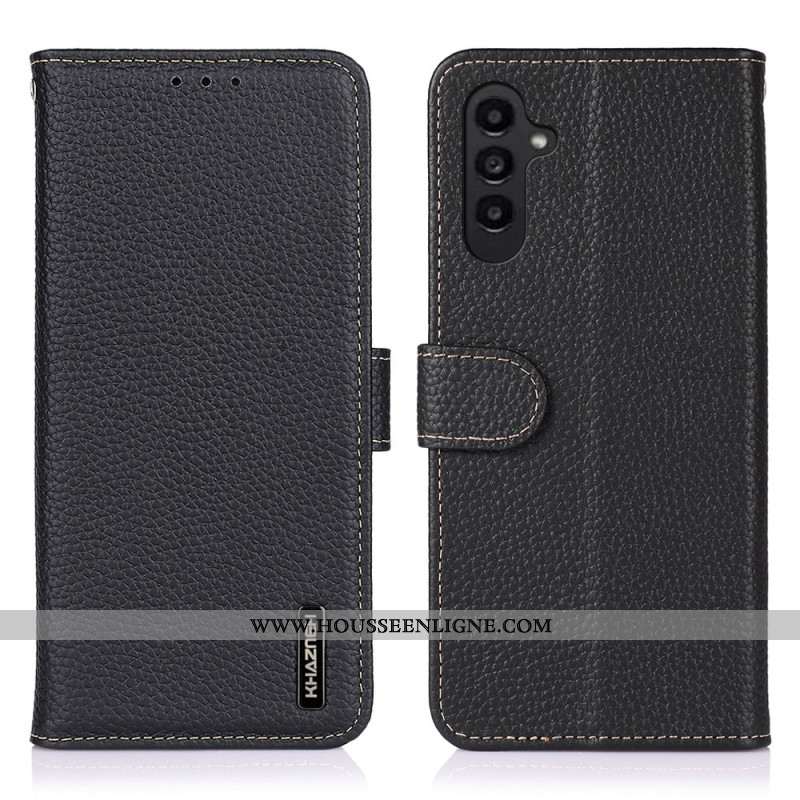 Housse Samsung Galaxy A17 4G / 5G Vrai Cuir KHAZNEH