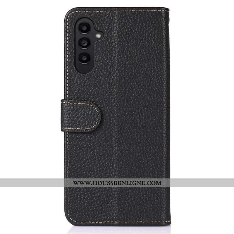 Housse Samsung Galaxy A17 4G / 5G Vrai Cuir KHAZNEH