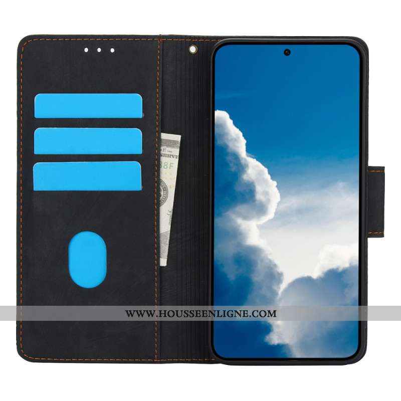 Housse Samsung Galaxy S25 5G Effet Daim Motif Floral