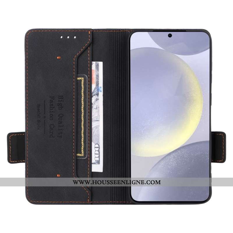 Housse Samsung Galaxy S25 5G Effet Daim Rétro