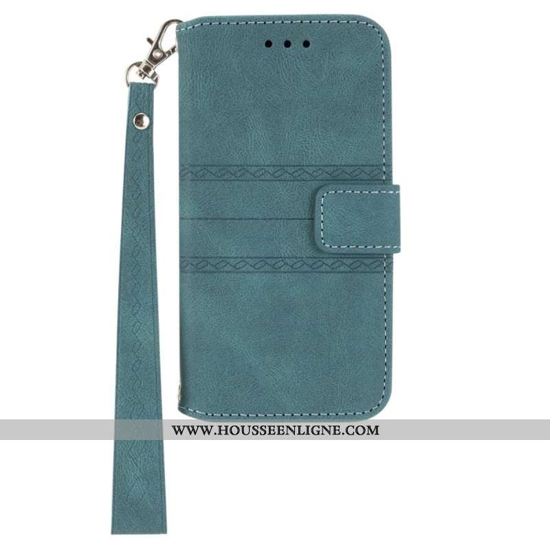 Housse Samsung Galaxy S25 5G Frises et Lanière