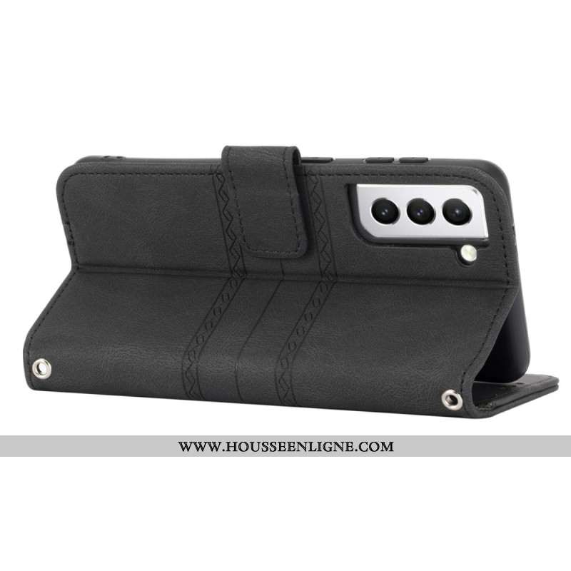 Housse Samsung Galaxy S25 5G Frises et Lanière