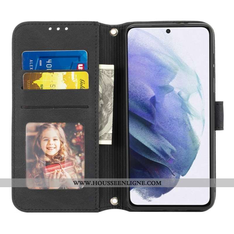 Housse Samsung Galaxy S25 5G Frises et Lanière