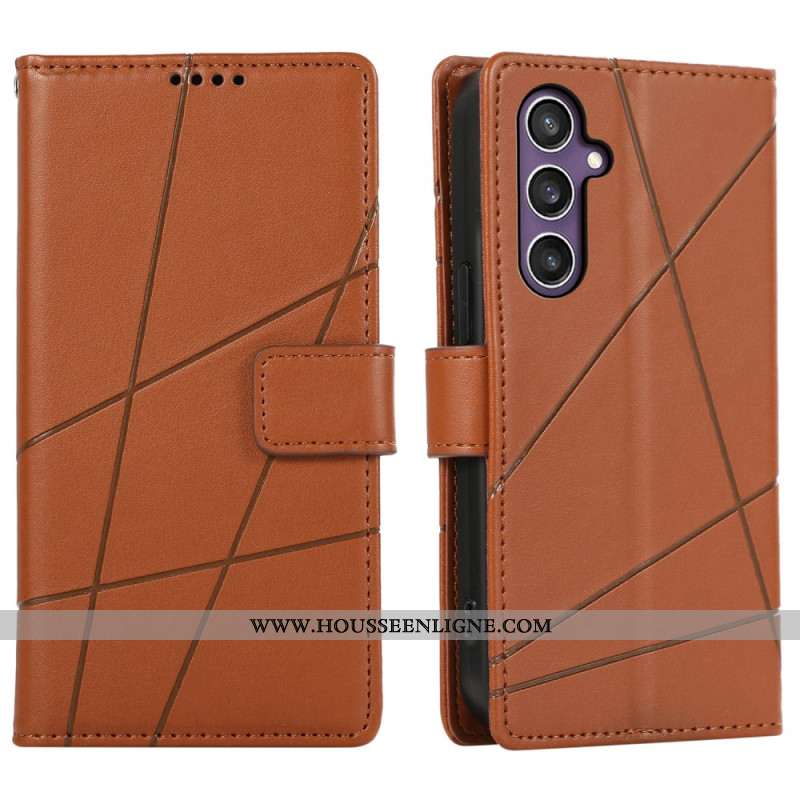 Housse Samsung Galaxy S25 5G Lignes et 3 Porte-Carte