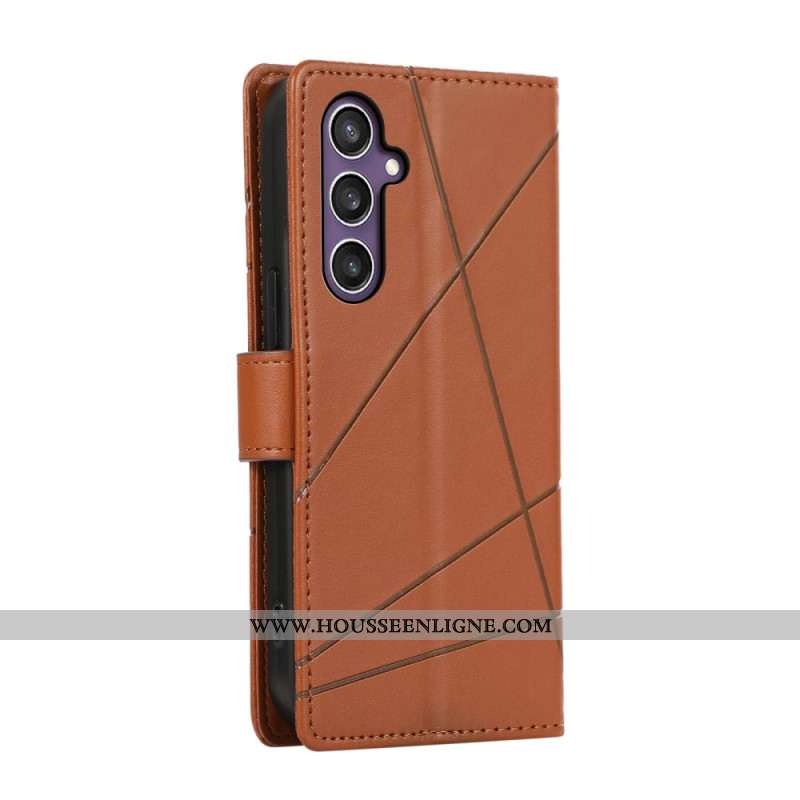 Housse Samsung Galaxy S25 5G Lignes et 3 Porte-Carte