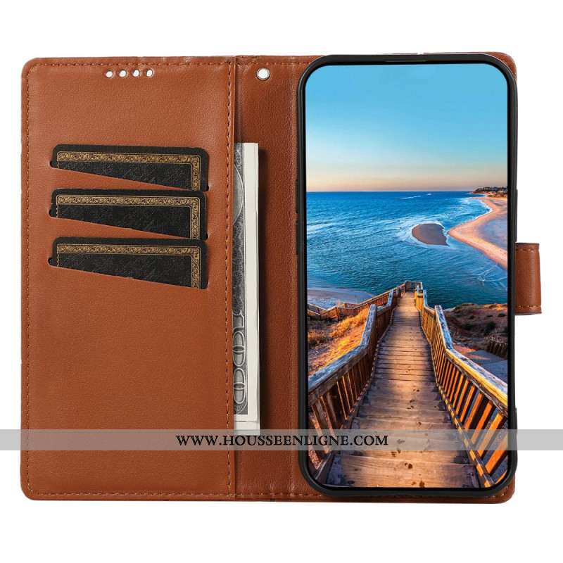 Housse Samsung Galaxy S25 5G Lignes et 3 Porte-Carte