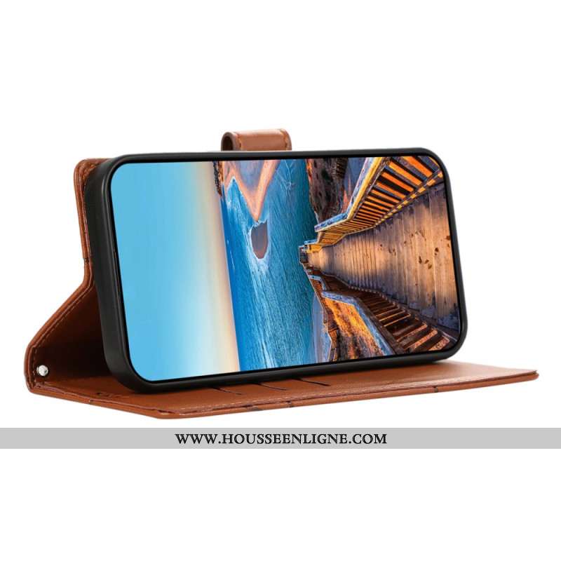 Housse Samsung Galaxy S25 5G Lignes et 3 Porte-Carte