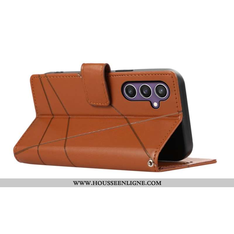 Housse Samsung Galaxy S25 5G Lignes et 3 Porte-Carte