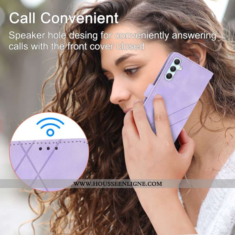 Housse Samsung Galaxy S25 5G Lignes à Lanière