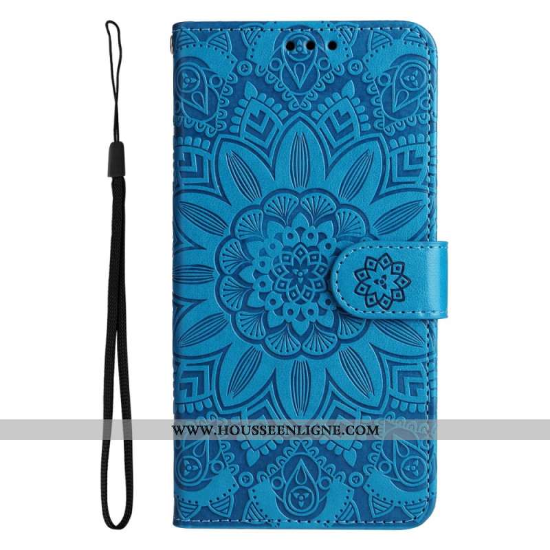 Housse Samsung Galaxy S25 5G Mandala à Lanière