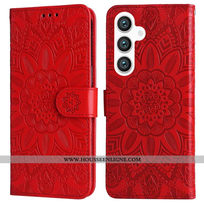 Housse Samsung Galaxy S25 5G Mandala à Lanière