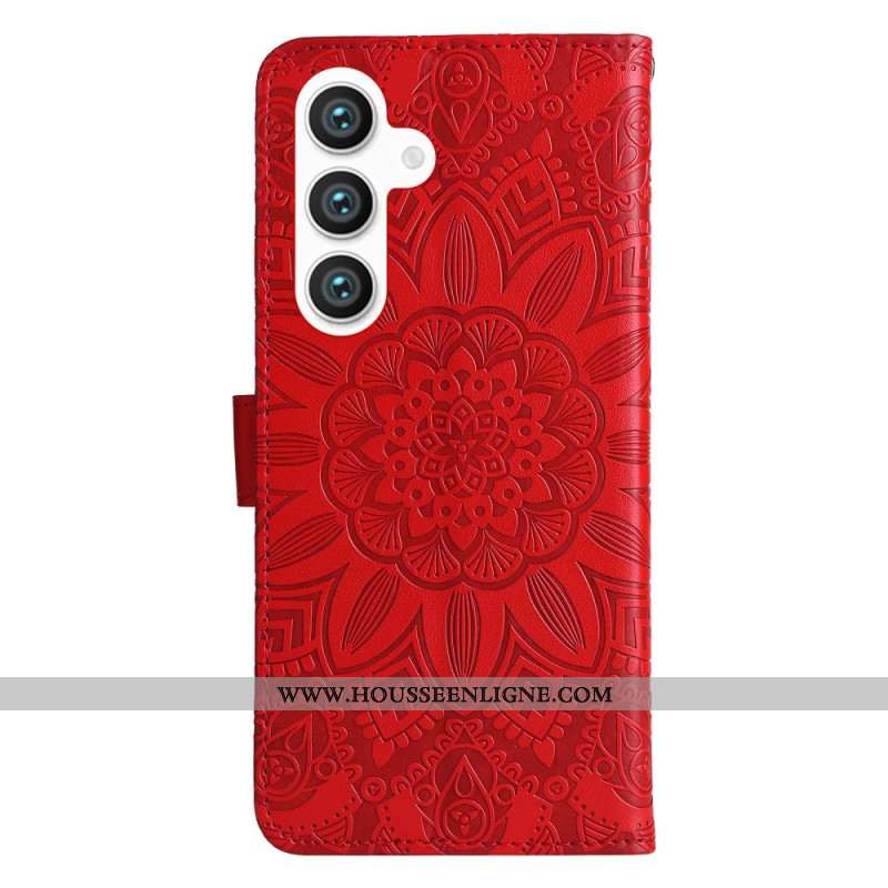 Housse Samsung Galaxy S25 5G Mandala à Lanière
